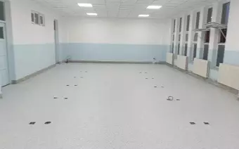 Suelo comercial de PVC de 2500 m2, julio de 2024, para la escuela secundaria del condado de Gongliu, Ili, Xinjiang