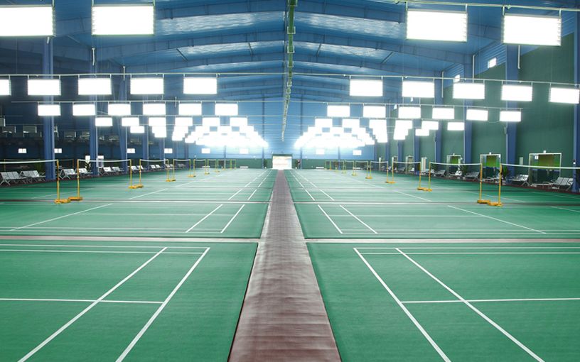 Pabellón de deportes recreativos Chengdu Jaximei Suelo deportivo de plástico de bádminton de PVC de más de 2000 m2, febrero de 2024