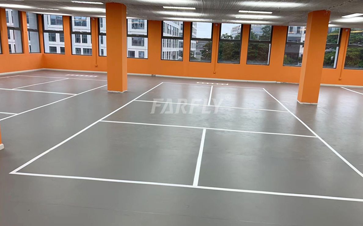 Pavimento deportivo de PVC de 800 m2 en 2024 en el centro de entrenamiento Pickleball de Guangzhou